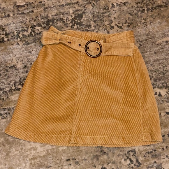 NWT AE Corduroy Belted Mini Skirt SIZE XS - Picture 7 of 10